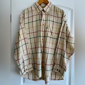AMAZING Barbour “Heritage Shirt” Luxury Flannel Tattersall Shirt FLAWLESS - XL